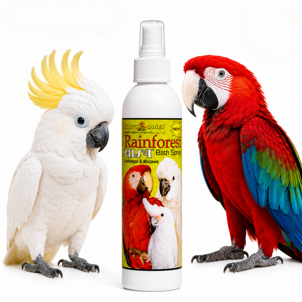 White Rainforest Mist Cockatoos and Macaw 8oz
