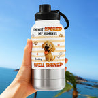 Well Trained - Personalized 30oz Water Bottle With Pet Bowl