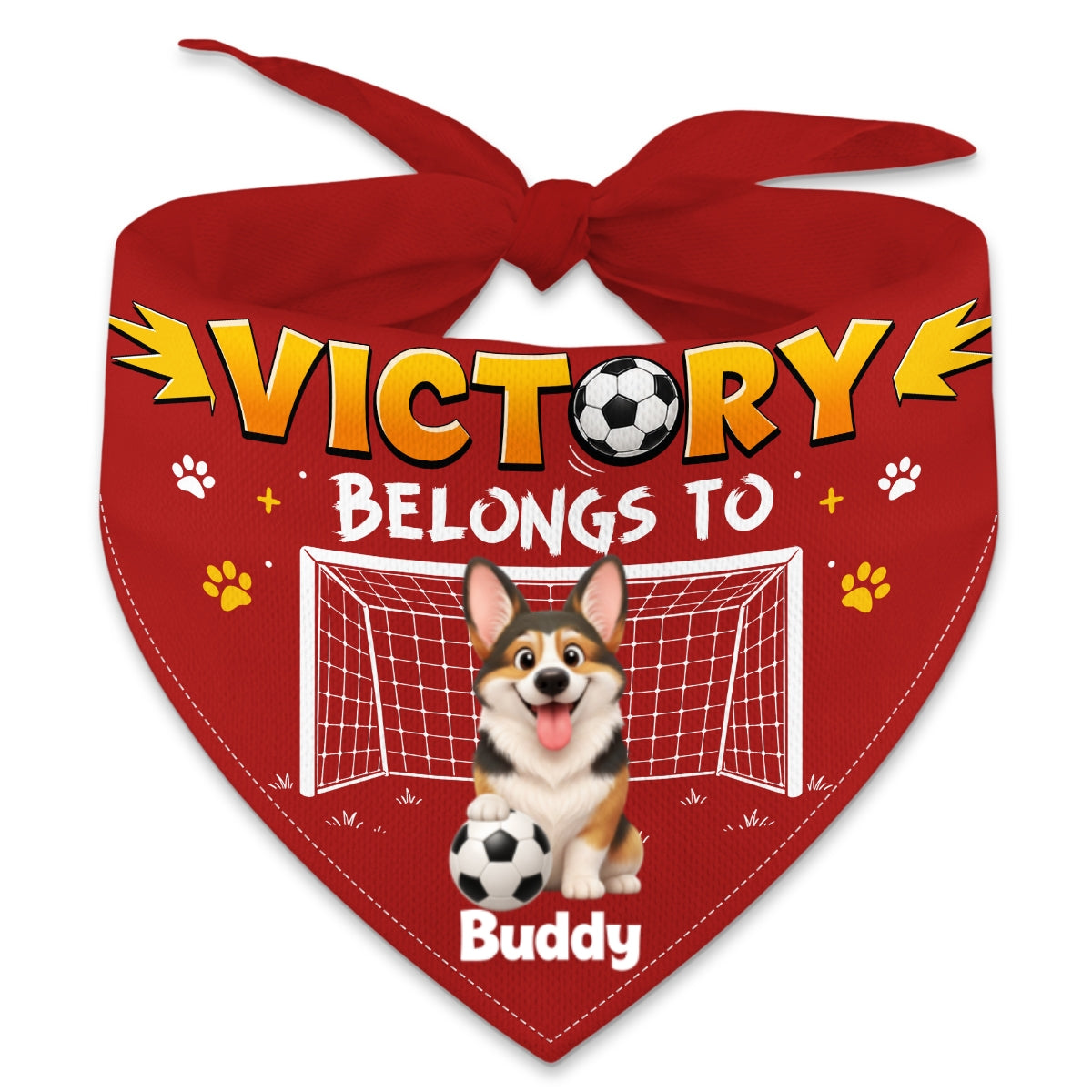Victory Belongs To - Personalized Pet Bandana