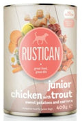 RUSTICAN JUNIOR Piletina i pastrva s batatom i mrkvom, bez glutena