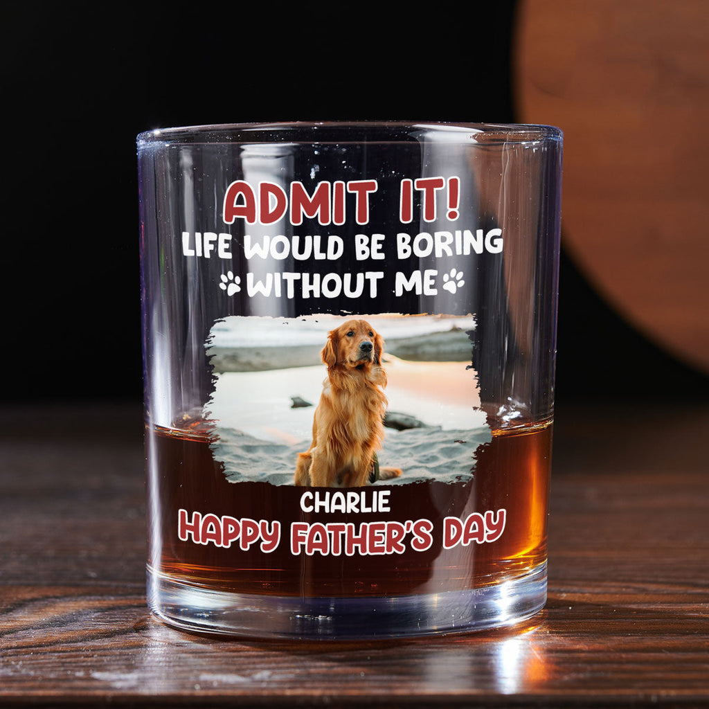Admit Photo - Personalized Whiskey Glass