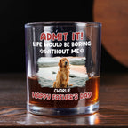 Admit Photo - Personalized Whiskey Glass