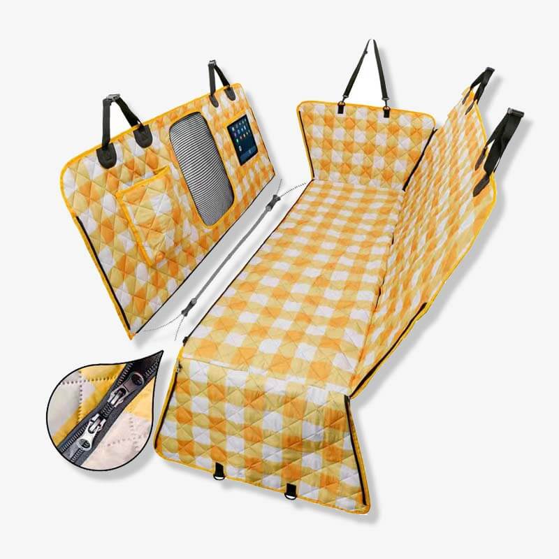 Oxford Fabric Waterproof Scratch Resistant Dog Car Seat Cover Dog Hammock for Car