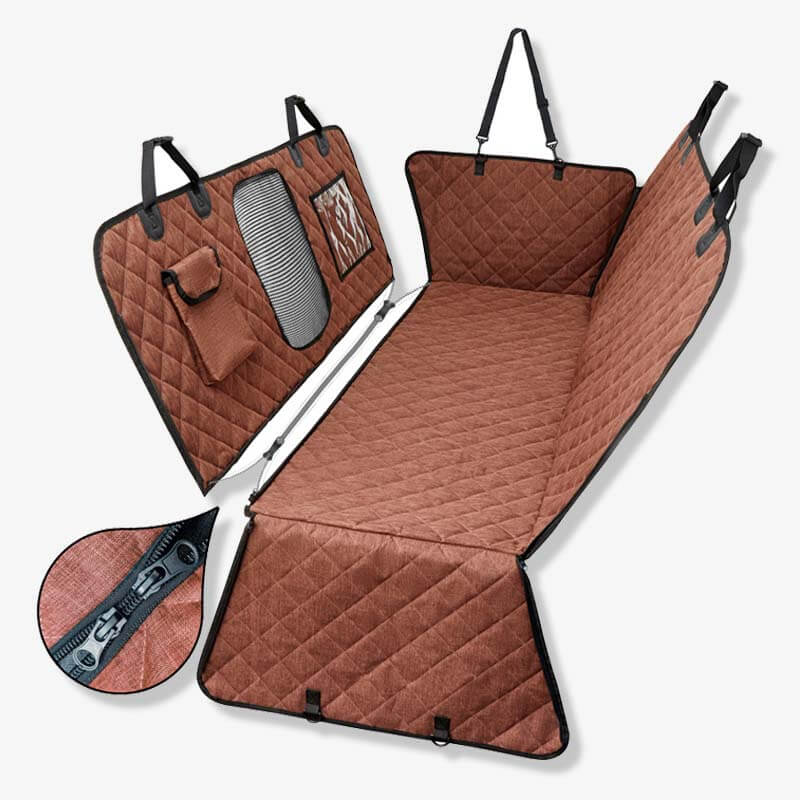 Oxford Fabric Waterproof Scratch Resistant Dog Car Seat Cover Dog Hammock for Car