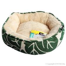 Pet One Small Animal Round Bed Tropical Leaf