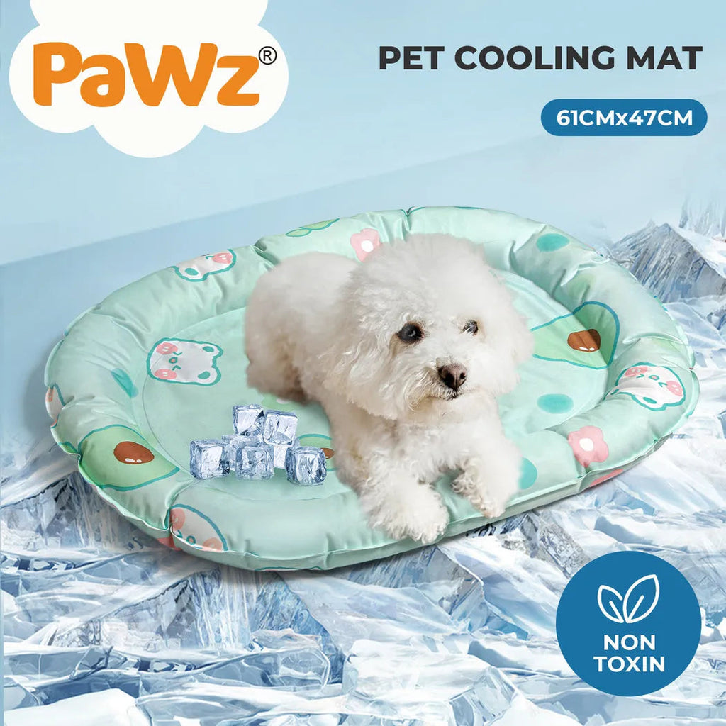 Pet Cooling Mat Dog Cat Gel Non-Toxic Bed Pillow Self-cool Summer Ice Pad