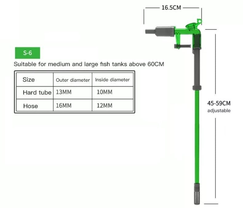 QANVEE Siphon Cleaner (S3/S6) & Optional Gravel Cleaner Addon