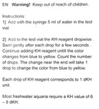 SALIFERT Carbonate Hardness Profi Test kit for freshwater (Alkalinity, KH)