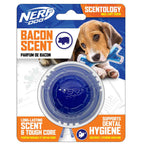 Nerf Scentology Dog Toy - Ball Bacon Clear/Blue 25cm