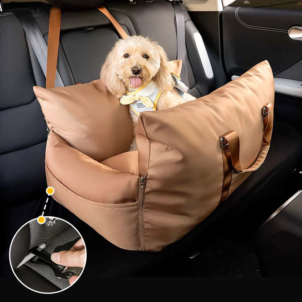 Waterproof ISOFIX Dog Car Seat Bed with LATCH System - First Class