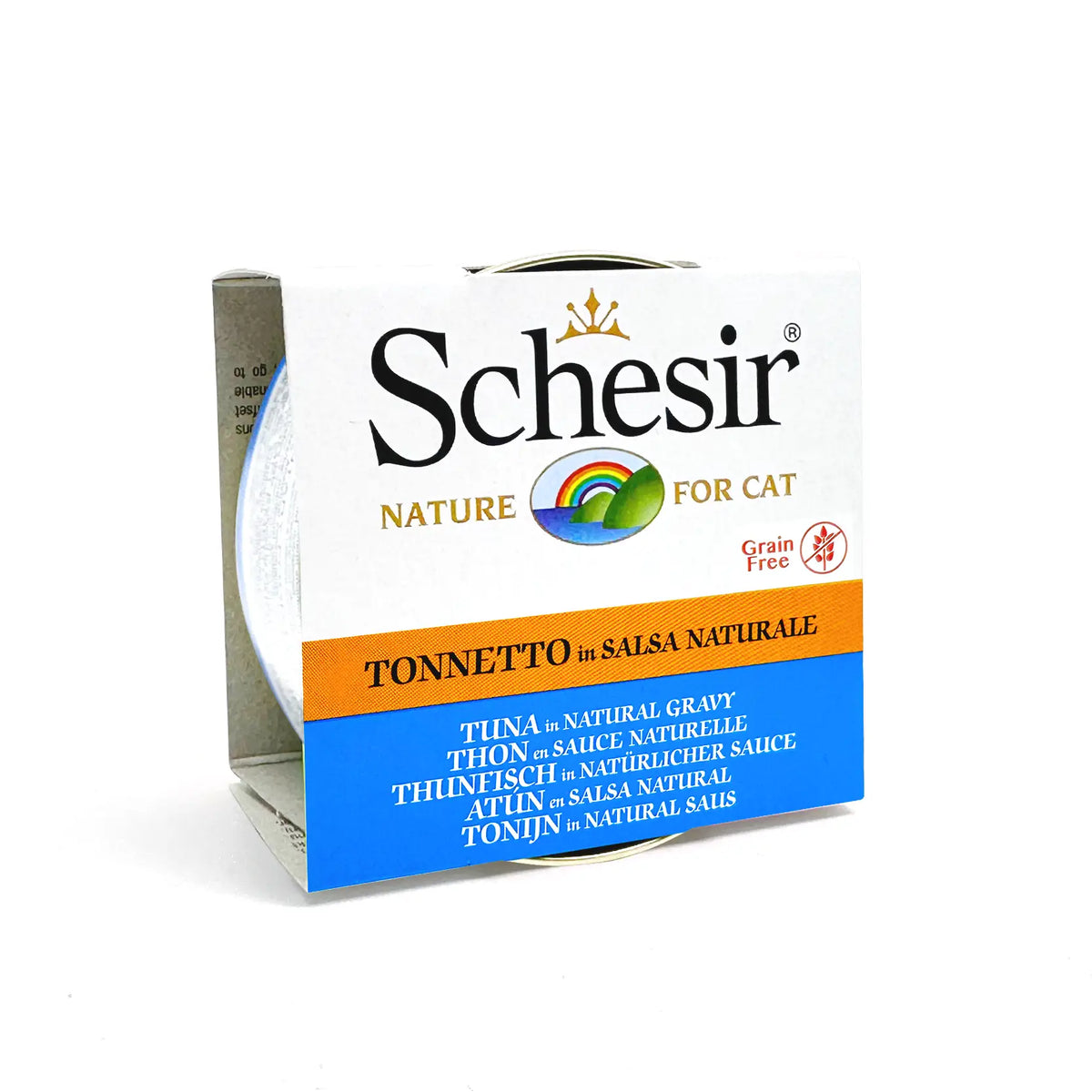 Schesir - Complementary Grain Free Wet Food for Adult Cats - Tuna in Natural Gravy 70g*