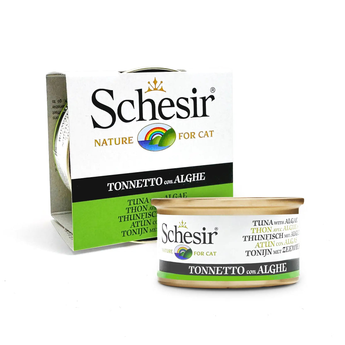 Schesir - Complementary Wet Food for Adult Cats - Tuna with Algae 85g*