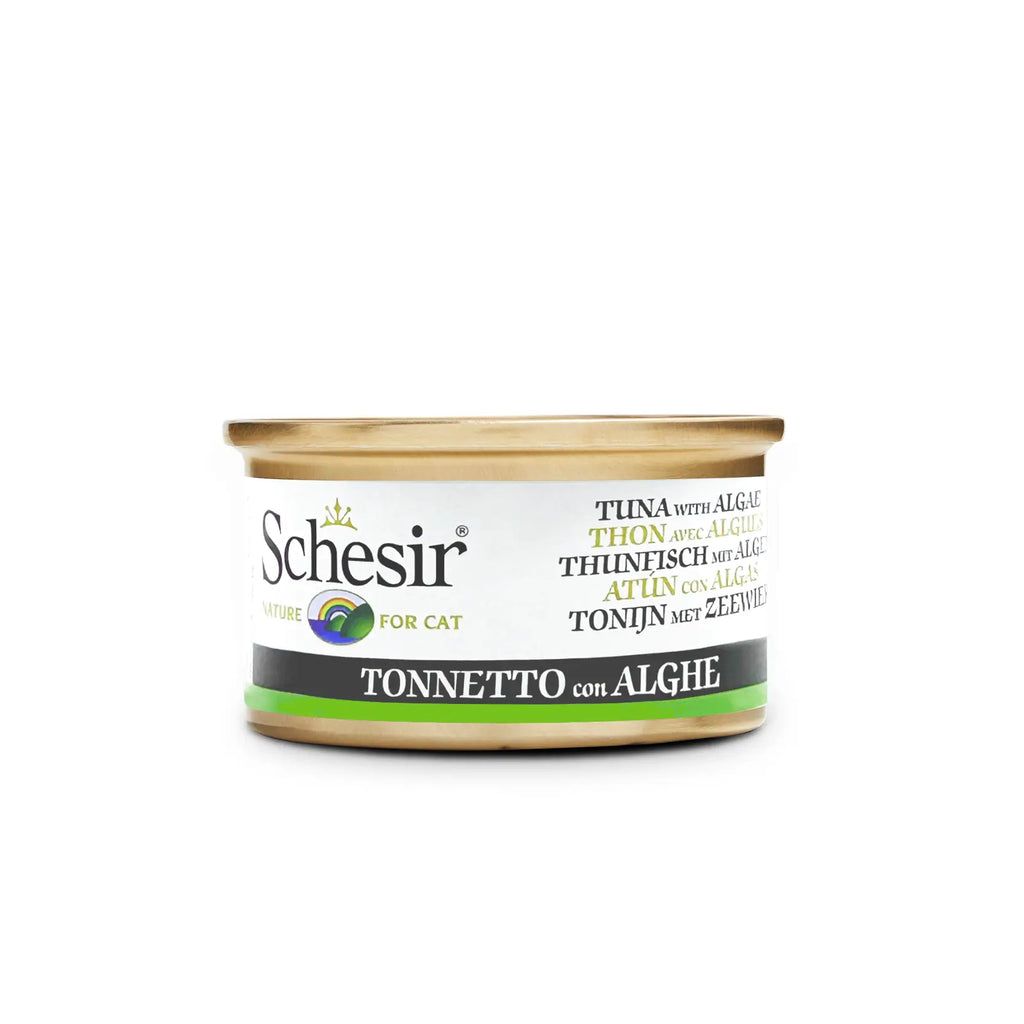 Schesir - Complementary Wet Food for Adult Cats - Tuna with Algae 85g*