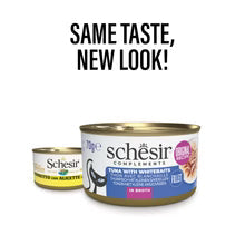 Schesir - Complementary Wet Food for Adult Cats - Tuna with Whitebaits in Cooking Broth 70g*