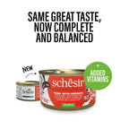 Schesir - Complete Wet Food for Adult Cats - 013 Tuna with Shrimps In Jelly 85g