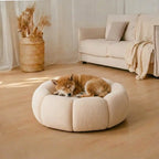 Soft Neck Support Washable Round Cat Bed Dog Bed