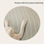 Solid Color Chenille Anti-scratch Herringbone Couch Cover