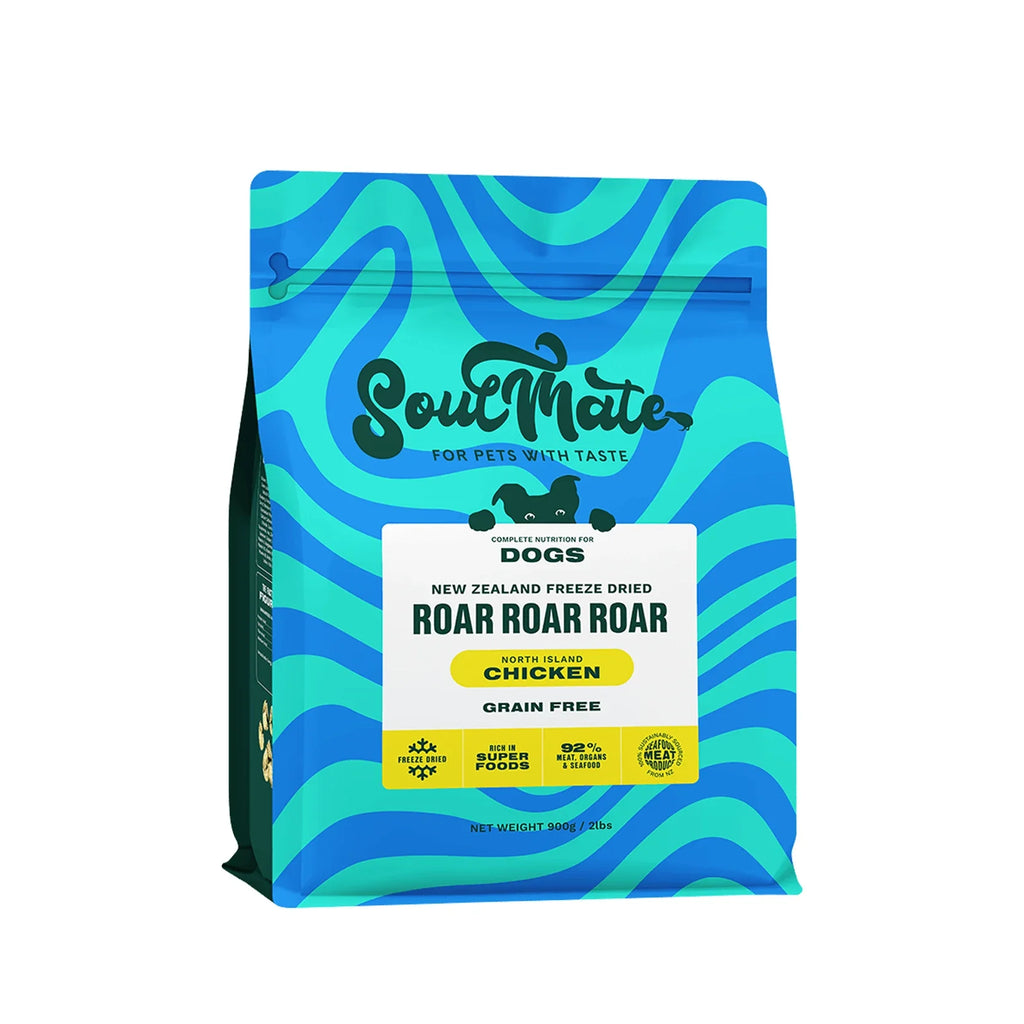 Soulmate New Zealand Freeze Dried Dog Food Roar Roar Roar - North Island Chicken