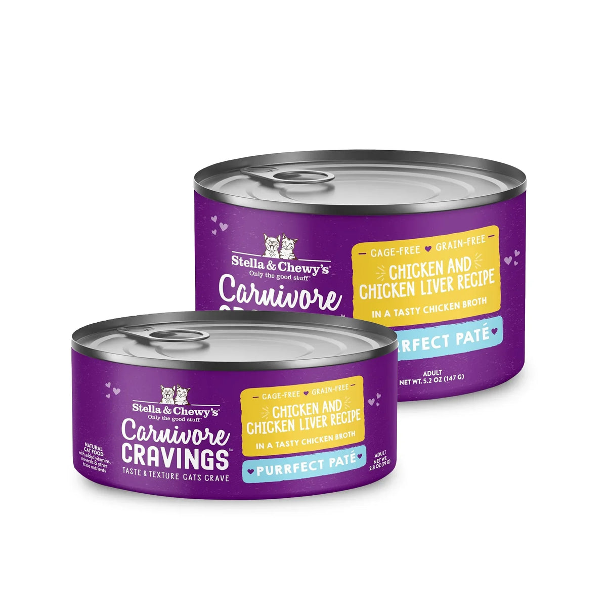Stella & Chewy's - Carnivore Cravings Purrfect Pate Adult Cat Wet Food - Chicken & Chicken Liver Recipe