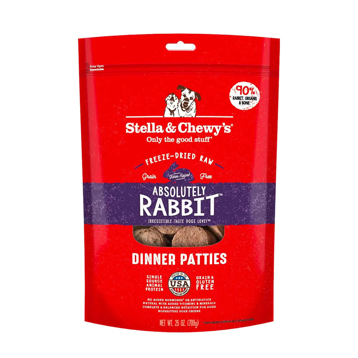 Stella & Chewy's - Freeze Dried Absolutely Rabbit Dinner Patties