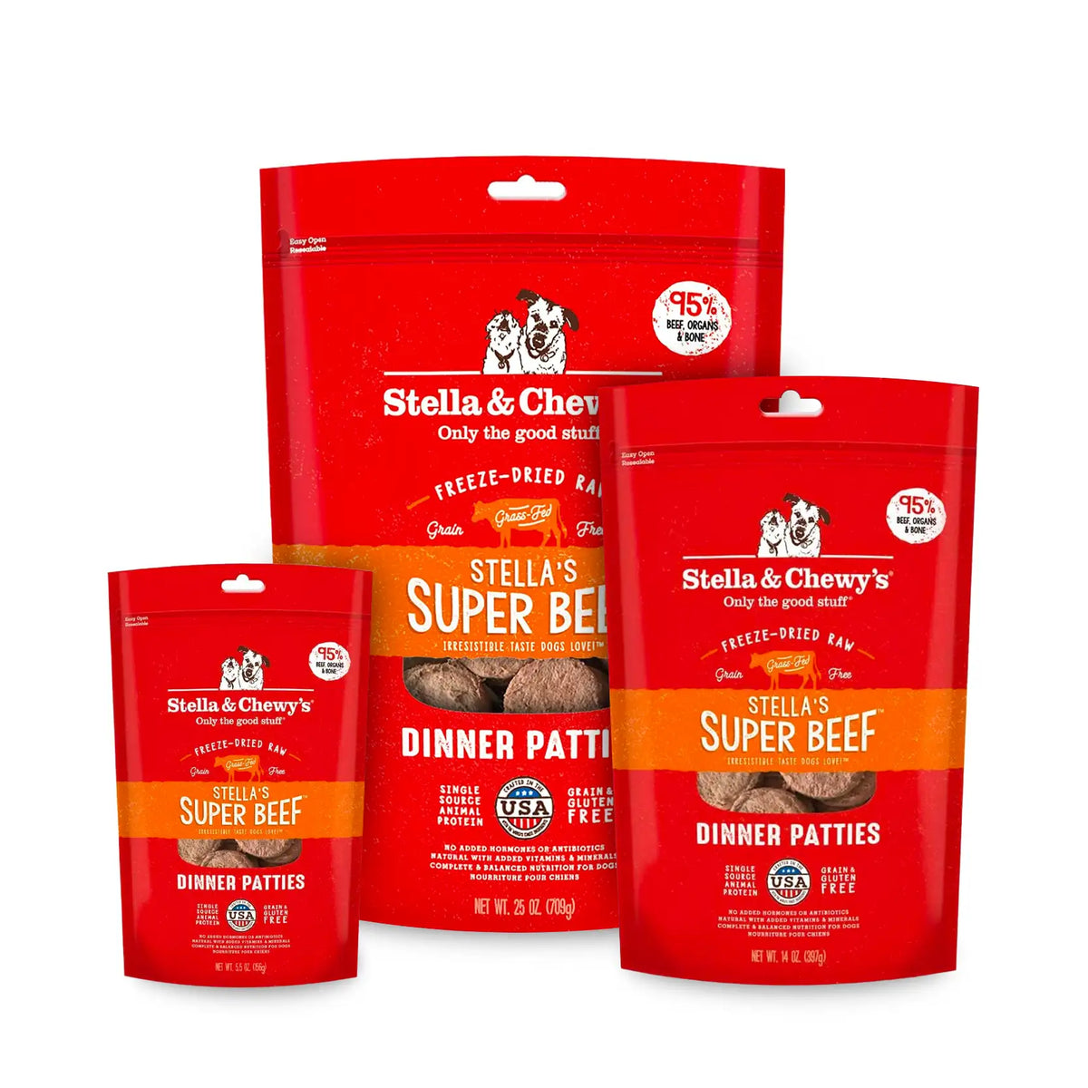 Stella & Chewy's - Freeze Dried Stella's Super Beef Dinner Patties