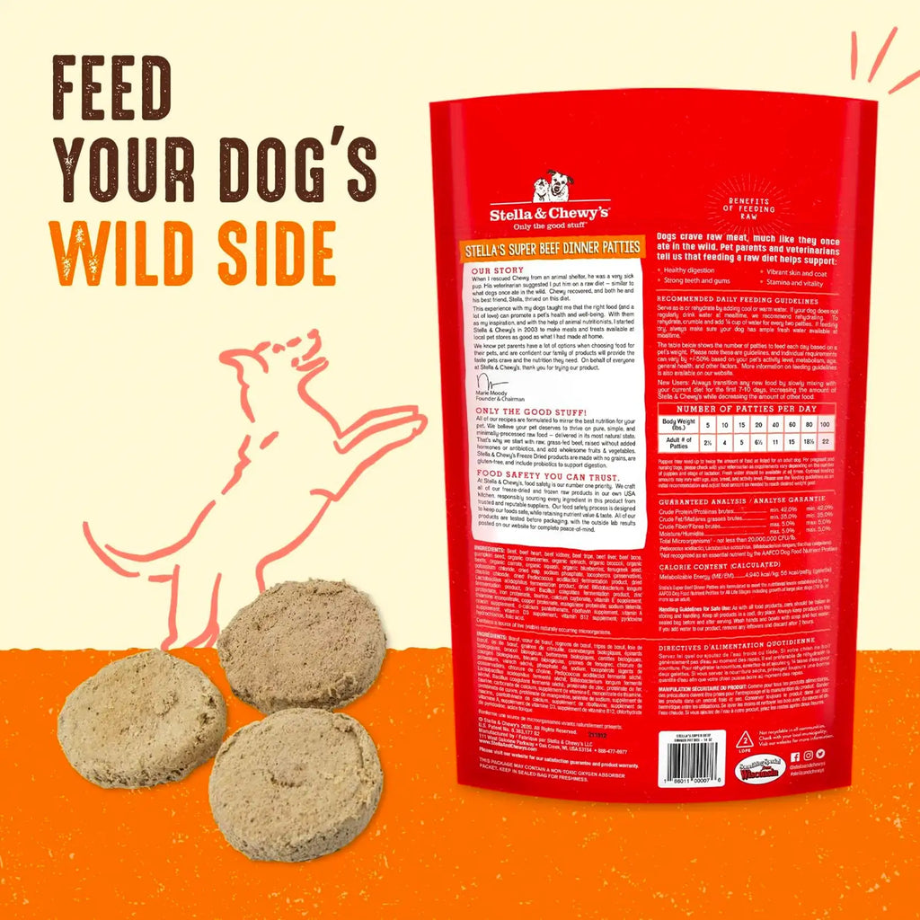 Stella & Chewy's - Freeze Dried Stella's Super Beef Dinner Patties