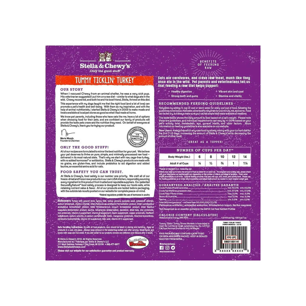 Stella & Chewy's - Freeze Dried Tummy Ticklin' Turkey Dinners Morsels (Cats)