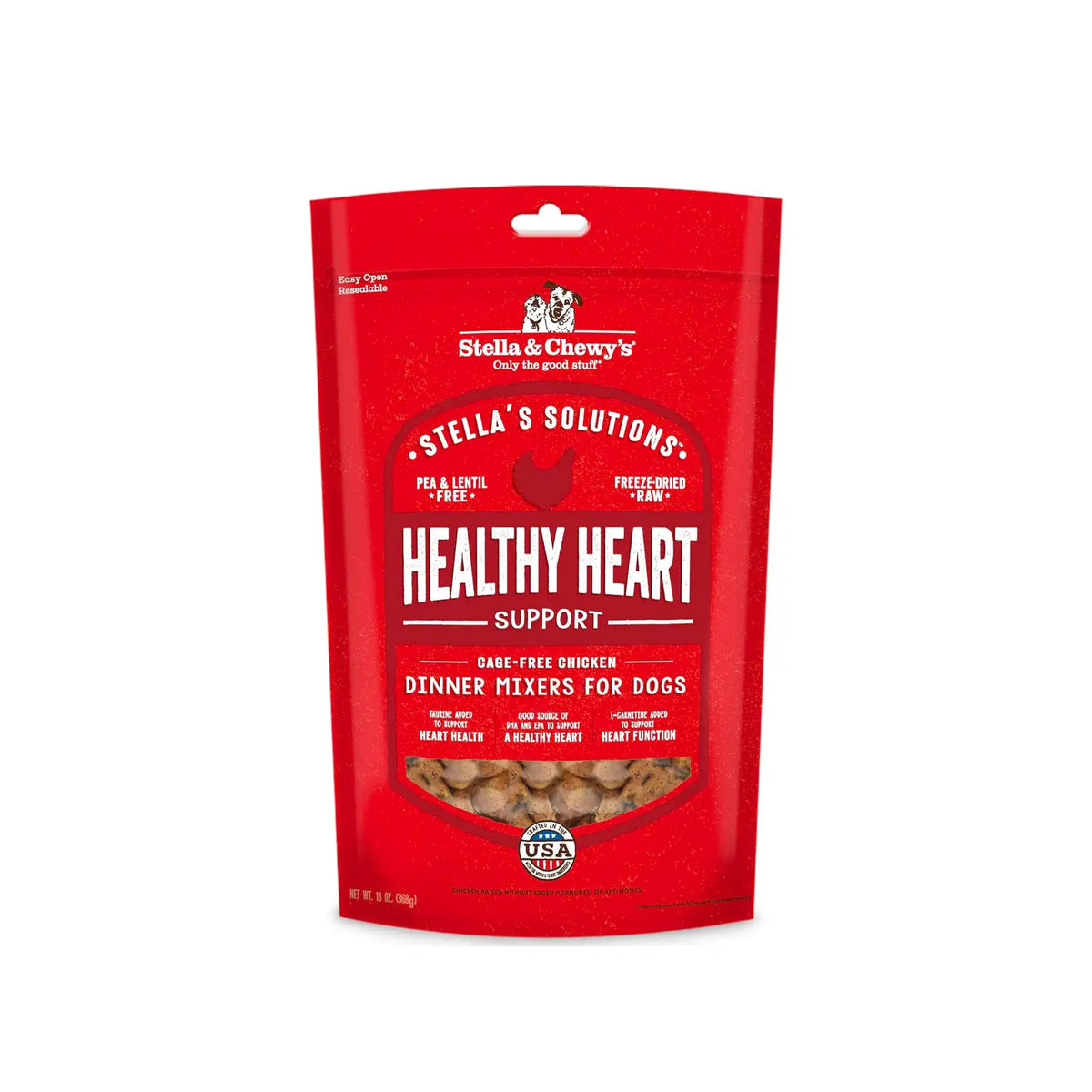 Stella's Solutions Healthy Heart Support Cage-Free Chicken Dinner Mixers for Dogs 13oz