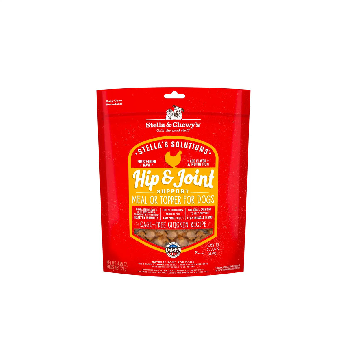 Stella's Solutions Hip & Joint Boost Cage-Free Chicken Dinner Morsels for Dogs