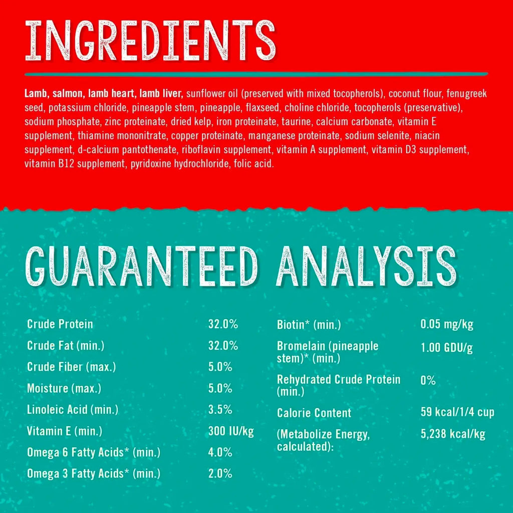 Stella's Solutions Skin & Coat Boost Grass-Fed Lamb & Wild-Caught Salmon Dinner Morsels for Dogs