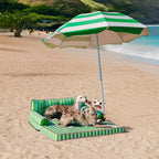 Stripe Waterproof Foldable Large Dog Sofa Bed - Sunny Siesta