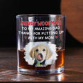 Thank You Dad Photo - Personalized Whiskey Glass