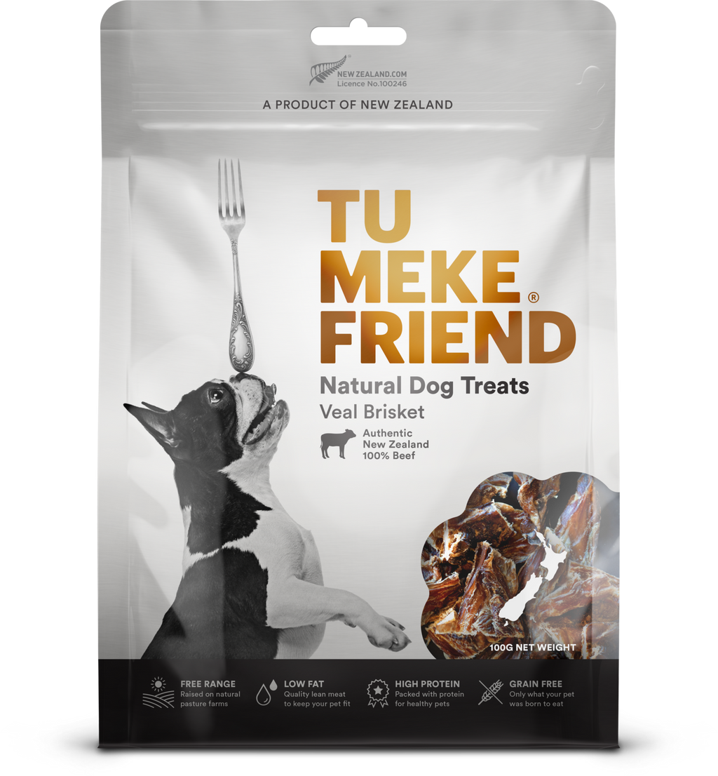 TU MEKE FRIEND Air Dried Natural Dog Treats Veal Brisket