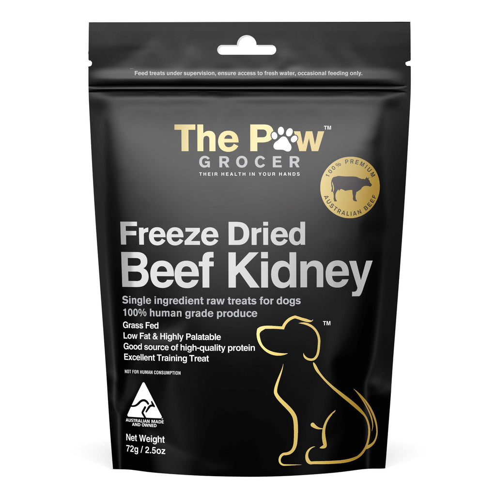 The Paw Grocer Freeze Dried Dog Treats Black Label Beef Kidney
