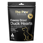 The Paw Grocer Freeze Dried Dog Treats Black Label Duck Heart