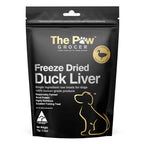 The Paw Grocer Freeze Dried Dog Treats Black Label Duck Liver