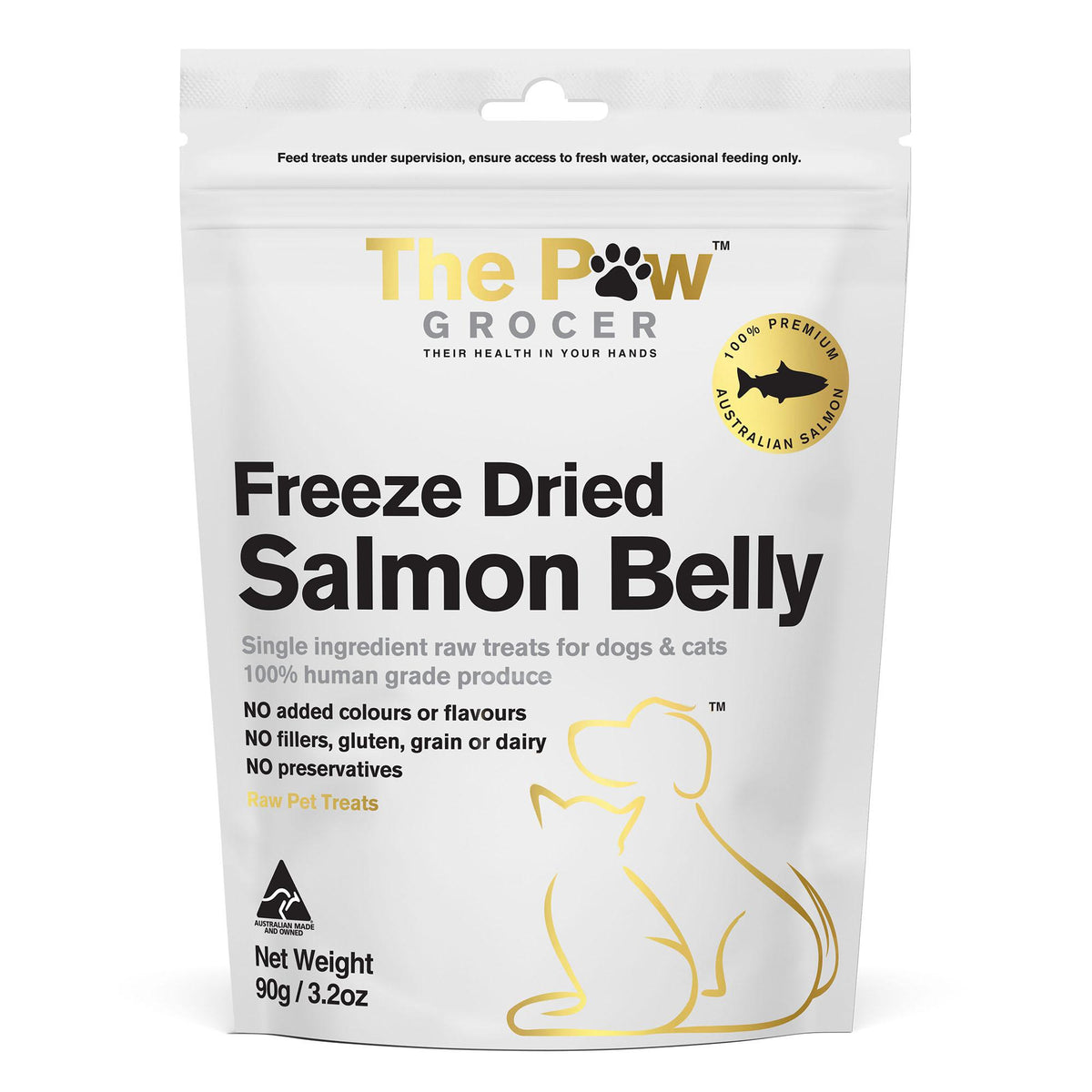 The Paw Grocer Freeze Dried Dogs & Cats Treats Salmon Belly