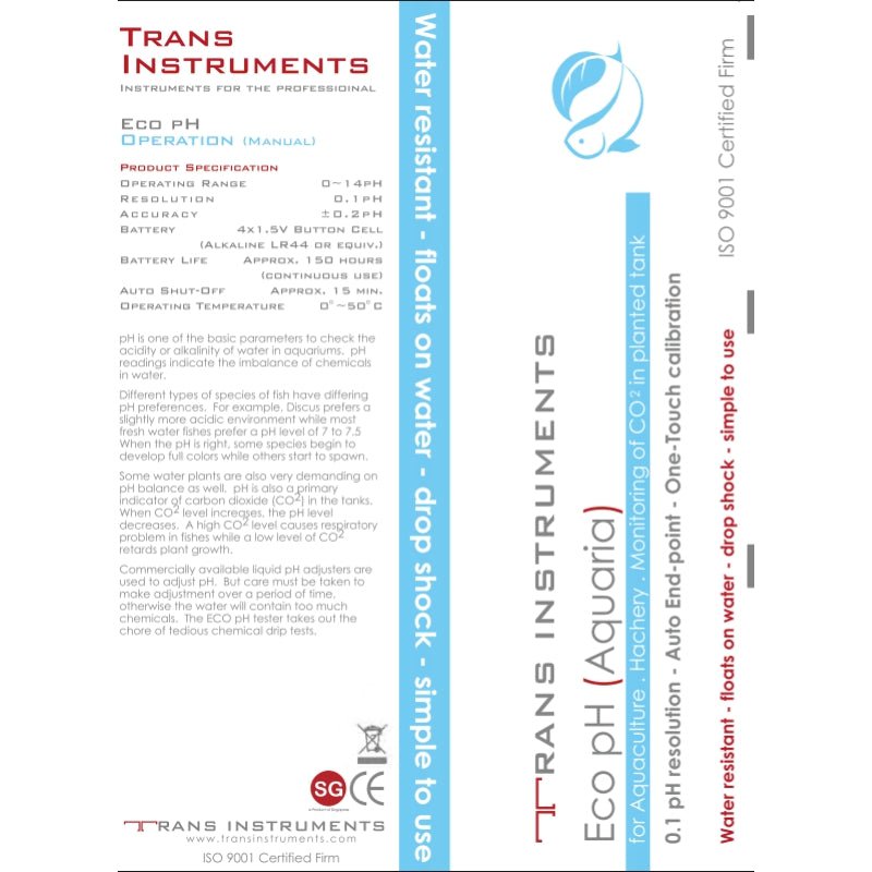 TRANS INSTRUMENT Eco pH+ pen (pH test)