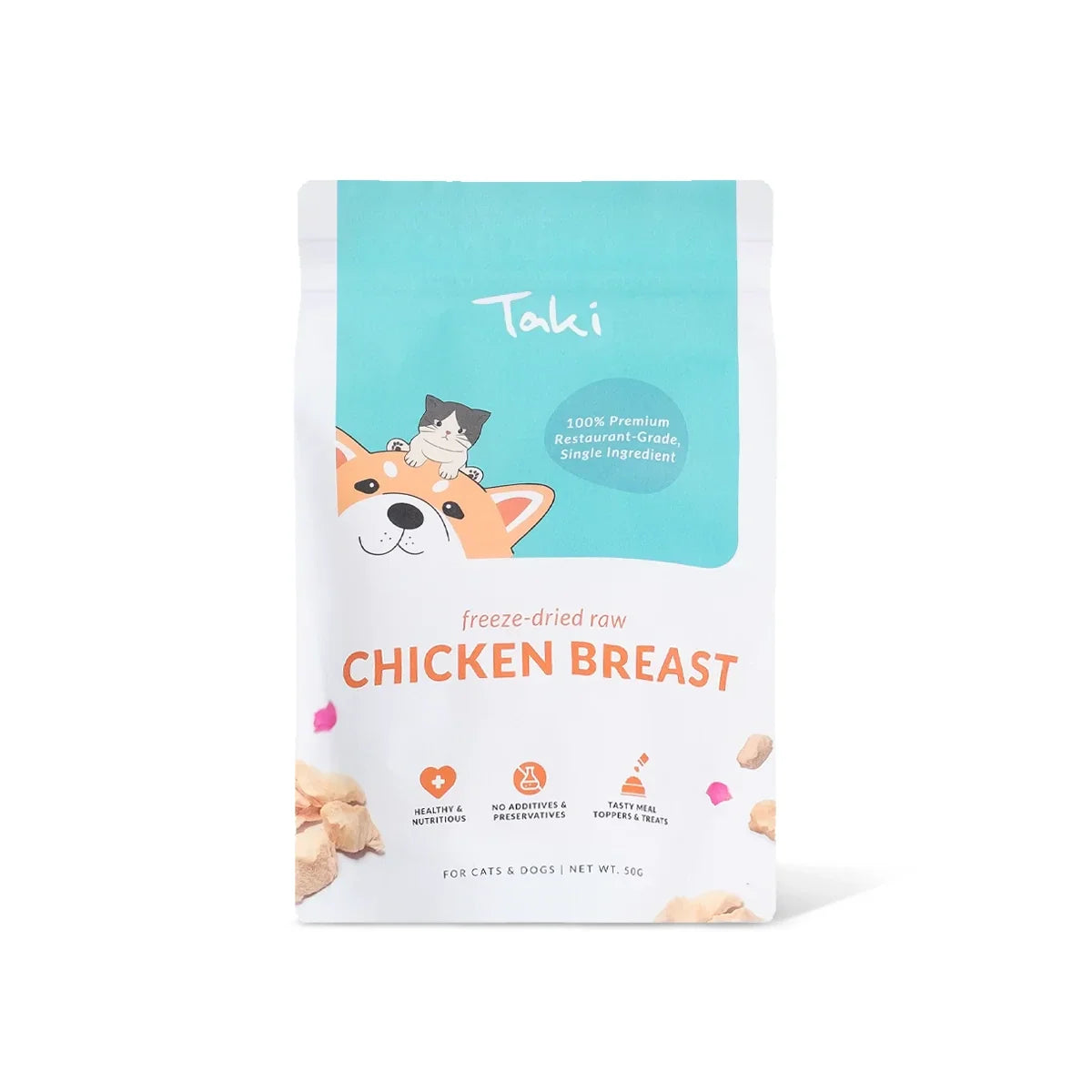 Taki Freeze Dried Treats for Dogs & Cats - Chicken Breast 50g