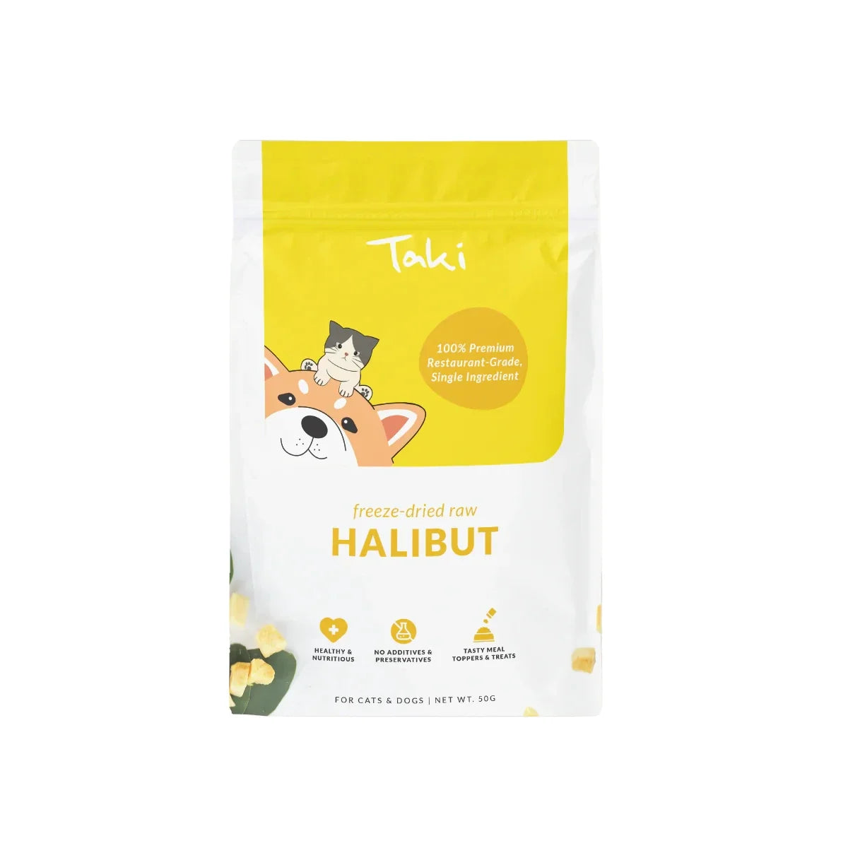 Taki Freeze Dried Treats for Dogs & Cats - Halibut 50g