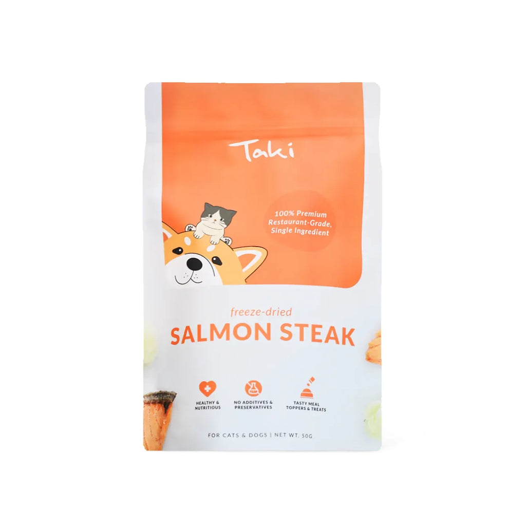 Taki Freeze Dried Treats for Dogs & Cats - Salmon Steak 50g