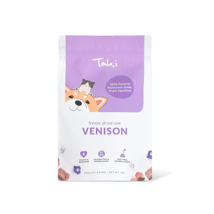 Taki Freeze Dried Treats for Dogs & Cats - Venison 50g