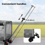 4-Wheel Pet Carrier for Large Dogs & Cats