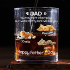 I Own You For Sure Pet Ver - Personalized Whiskey Glass
