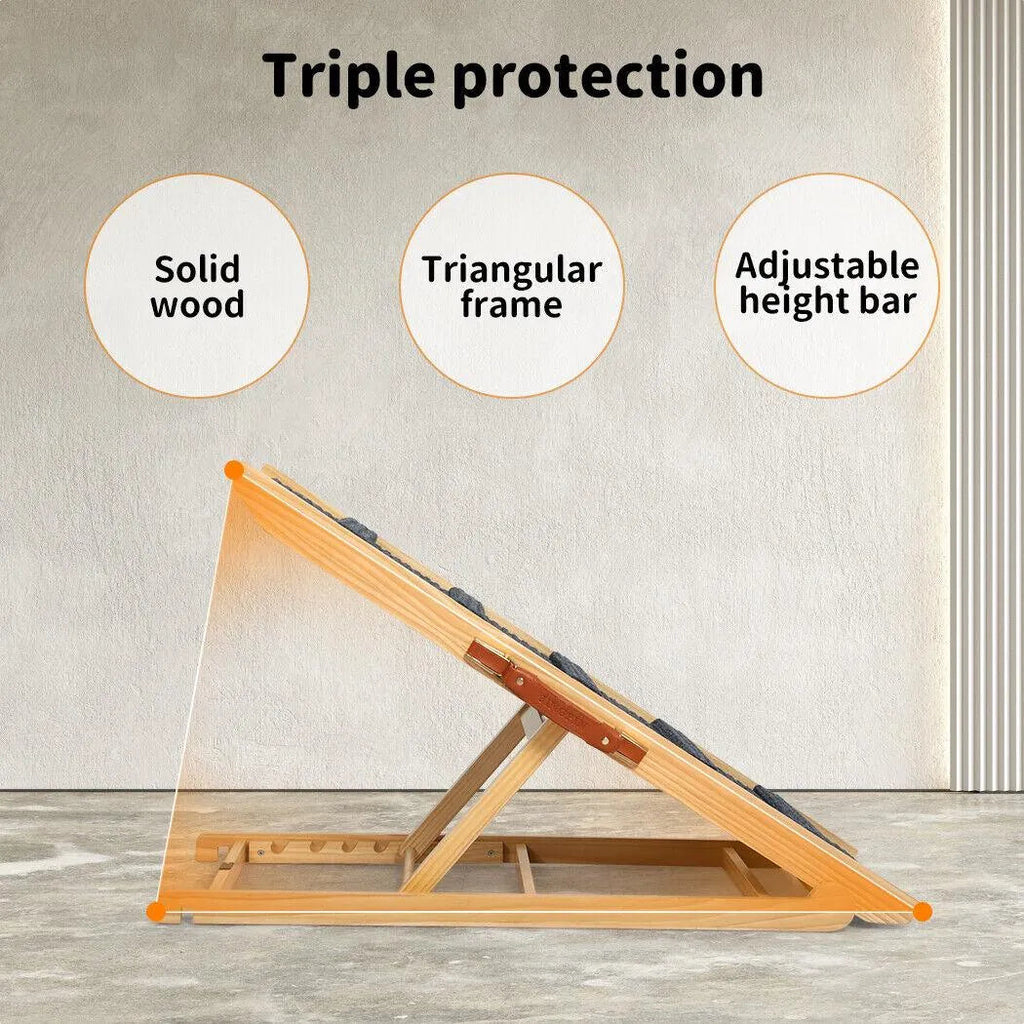 Premium Pet Ramp Wood Adjustable Height