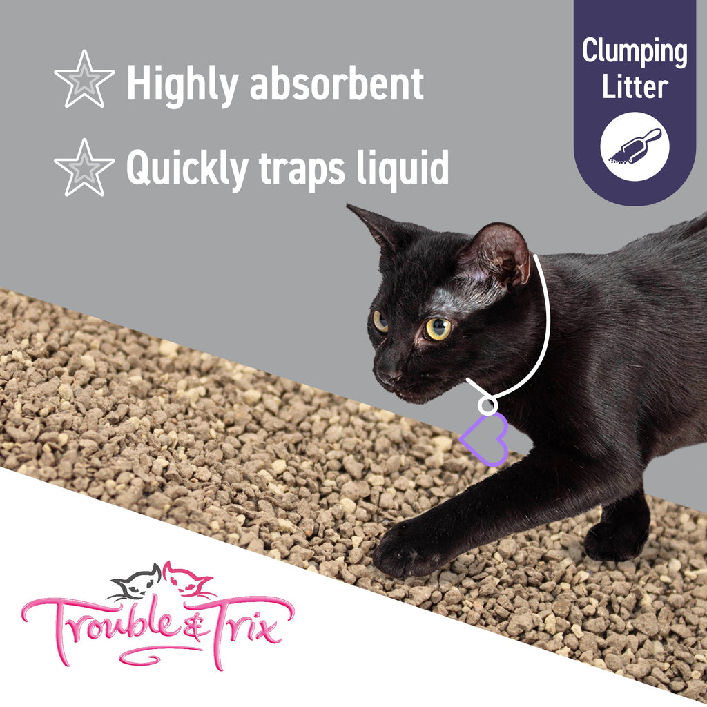 Trouble and Trix Odour Neutralising Clumping Cat Litter With Baking Soda