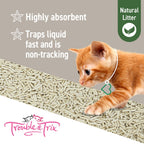 Trouble & Trix Plant Extract Natural Clumping Cat Litter Scent Free