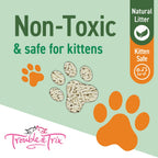 Trouble & Trix Plant Extract Natural Clumping Cat Litter Scent Free