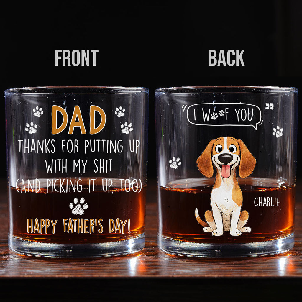 From Your Favorite Dogs - Personalized Whiskey Glass