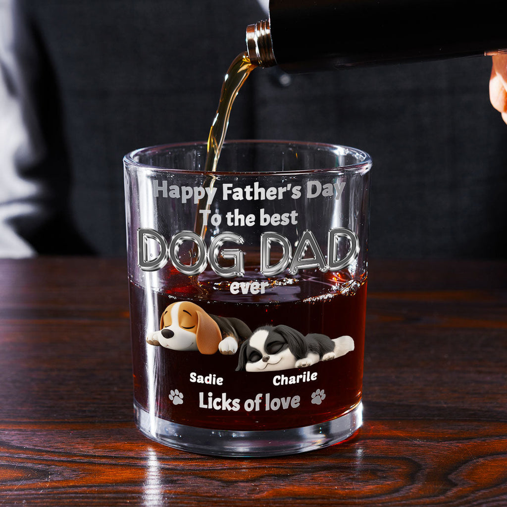 A Lot Of Licks For You - Personalized 3D Effect Whiskey Glass